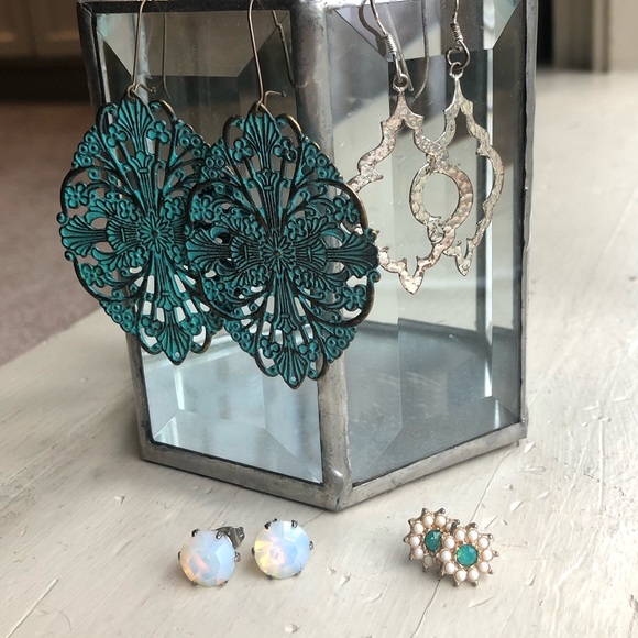 Jewelry - Bundle of Beautiful Statement Earrings and Studs